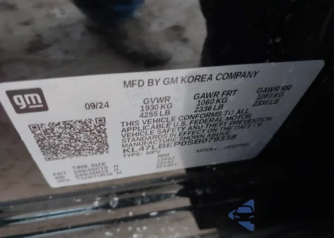 2025 Buick Envista Sport Touring Fwd из США, поврежденный, VIN KL47LBEP0SB079338